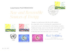 United Nation:New And Renewable Sources Of Energy, 1981 - Maximumkarten