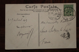 Tunisie 1905 France Adressée à St Sulpice La Pointe Tarn CPA Ak Carthage Cover - Brieven En Documenten