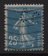 Perforation CC 36 - Credit Commercial De France - 25c Type Semeuse - Indice 2 - Sonstige & Ohne Zuordnung