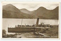 écosse The Mountains Of Arrochar From Inversnaid Pier , Loch Lomond Boat Bateau Vapeur Ed White , Dundee Scotland - Andere & Zonder Classificatie