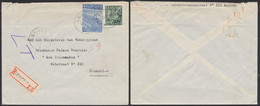 Exportation - N°768 Et 771 Sur Lettre En Recommandé + Obl Agence "Leuven 11" (1949) > Brussel - Brieven En Documenten