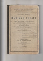 MUSIQUE VOCALE DES ECOLES PRIMAIRES - METHODE GALIN PARIS CHEVE - JANVIER 1892 - 6-12 Years Old