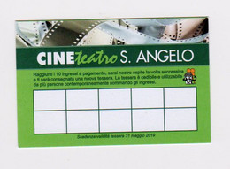 Tessera Cine Teatro S. Angelo 2019 - Cartes De Membre