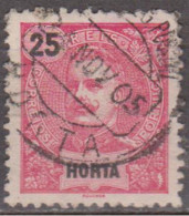HORTA (Açores) - 1898-1905,  D. Carlos I. Novas Cores E Valores.  25 R.    D. 11 3/4 X 12  (o)  MUNDIFIL   Nº 28 - Horta