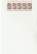 BANDE DE 5 VIGNETTES JEAN MOULIN - EXPO MUSEE COMMUNAL DE LA RESISTANCE - VENISSIEUX - 1979 - Briefmarkenmessen