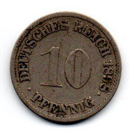 Allemagne -  10 Pfennig 1898 G TB - 10 Pfennig