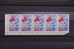 FRANCE - Bande De 5 Vignettes Croix Rouge - Au Secours Des Bébés De France - L 96165 - Red Cross
