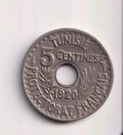 5 Centimes Tunisie 1920 Petit Module - Tunisia