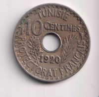 10 Centimes Tunisie 1920 Protectorat Français - Tunesië