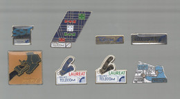 PINS PIN'S  420 FRANCE TELECOM ENET SECURITE LAUREAT  LOT 8 PINS - Airships