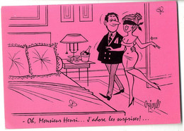 OZIOULS  OH  MONSIEUR HENRI ... J ADORE LES SURPRISES  -  CPM 1950 / 60 - Oziouls