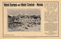 Trentino  - Bolzano - Merano - Hotel Europa Mit Hotel Central - F. Piccolo - Retro Bianco  - Bella - Merano