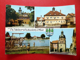 Waltershausen - Wappen - Schloss Tenneberg - Schwimmbad - DDR 1967 - Thüringen - Waltershausen
