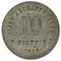 ALLEMAGNE - ASCHAFFENBURG - 10.2 - Monnaie De Nécessité - 10 Pfennig 1917 - Monétaires/De Nécessité