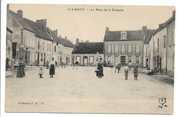 CPA 89 YONNE DIXMONT LA PLACE DE LA FONTAINE COLLECTION PRS   TBE - Dixmont