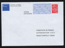France PAP Prêt à Poster Réponse Postréponse Type Lamouche 155 X 110  Fondation De France - Prêts-à-poster:Answer/Lamouche