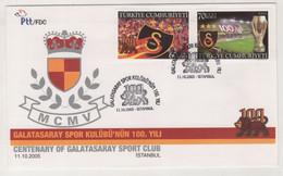TURKEY,TURKEI,TURQUIE,GALATASARAY SPORT CLUB 2005 ,  FDC - Covers & Documents