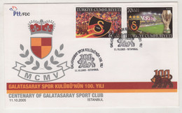 TURKEY,TURKEI,TURQUIE,GALATASARAY SPORT CLUB 2005 ,  FDC - Brieven En Documenten