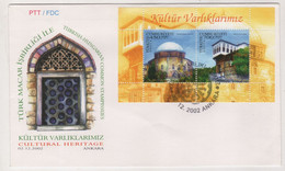 TURKEY,TURKEI,TURQUIE ,CULTURAL HERITAGE 2002 ,FDC - Covers & Documents