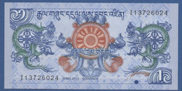 BHUTAN - P.27b – 1 Ngultrum 2013 - UNC - Bhoutan