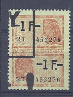 210038763  BELGICA. YVERT   FISCAL - Timbres