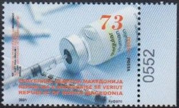 NORTH MACEDONIA, 2021, STAMP, # - 100 YEARS INSULIN + - Droga