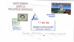 CANADA 2004 SOUVENIR COVER ST.JOSEPH ORATORY CENTENNIAL - Commemorativi