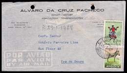 1957 - Airmail - Luanda Angola To Foz Do Douro Portugal. - Storia Postale