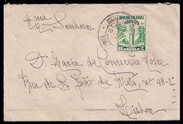 1942 - Luanda Angola To Lisboa Portugal Franked With Colonial Empire Stamp 80c. - Angola