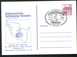 Bund PP106 B2/002-I DATENZENTRALE SCHLESWIG-HOLSTEIN Sost. Altenholz 1985 - Privé Postkaarten - Gebruikt