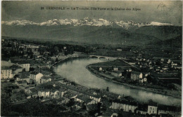 CPA GRENOBLE - La TRONCHE L'Ile-Verte Et La Chaine Des Alpes (654962) - La Tronche
