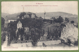 CPA Rare - ARIEGE - CASTELNAU-DURBAN - LES RUINES DU VIEUX CHÂTEAU,L'EGLISE ET LE CIMETIERE - Labouche Frères / 499 - Sonstige & Ohne Zuordnung