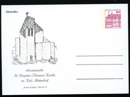 Bund PP106 B2/031 ST.BRIGITTA-THOMAS-KIRCHE KIEL-METTENHOF 1986 - Privatpostkarten - Ungebraucht