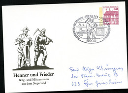 Bund PP106 B2/056 BERG- HÜTTENMANN SIEGERLAND Sost. Siegen 1983 - Cartes Postales Privées - Oblitérées
