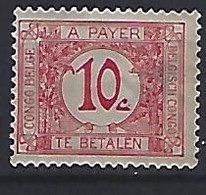 Belgian Congo 1923  Postage Due  10c (*) MM  Mi.2 - Nuevos