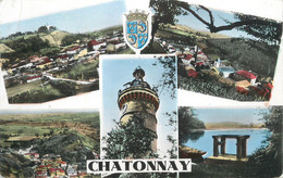 CPSM FRANCE 38 " Châtonnay, Vues". - Châtonnay