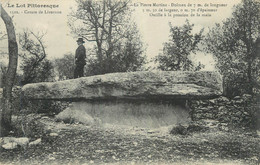 CPA FRANCE 46 " Livernon, La Pierre Martine". / DOLMEN - Livernon