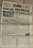 Rare Journal 100% D'origine Ce Soir Du 27 Avril  1945 - 1939-45