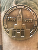 2008 Medaglia In Metallo Bronzato 50 Anniversario Della Fraternità Cella Di Varzi Museo Aeronautica Militare - Italia