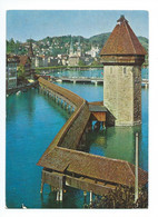 Luzern Kapellbrücke Mit Wasserturm - LU Luzern