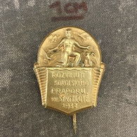 Badge Pin ZN010297 - Gymnastics Sokol Czechoslovakia Strmilov 1932 - Gymnastique