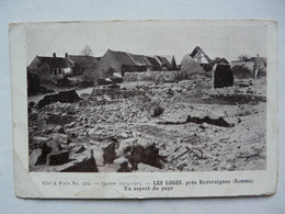 CPA 80 SOMME - BEUVRAIGNES : Guerre 1914-1915 - Les Loges - Un Aspect Du Pays - Beuvraignes