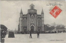 44   Orvault  - Place Et Facade De L'eglise - Orvault