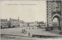 44   Orvault  - Place Et Le Porche  De L'eglise - Orvault