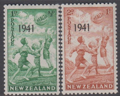 1941. New Zealand. HEALTH. Complete Set Hinged.  (MICHEL 271-272) - JF418376 - Lettres & Documents