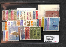 EUROPA - Année Complete 1966 Xx (   Neufs Sans Charnières ) - 1960-1969