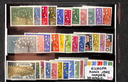 EUROPA - Année Complete 1962 Xx (   Neufs Sans Charnières ) - 1960-1969