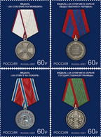 Russia 2021, Medals, State Awards Of Russian Federation, SK # 2726-29,VF MNH** - Unused Stamps