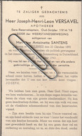 Oorlogsslachtoffer :1943, Joseph Versavel, Santens, Meulebeke, Sonnenburg - Imágenes Religiosas