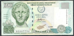 Cyprus - 10 Pounds 2001 - Pick 62c - Cyprus